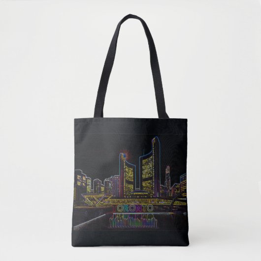 Toronto Skyline Tote Bag (Voorkant)