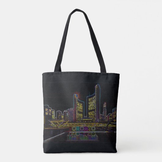 Toronto Skyline Tote Bag (Achterkant)