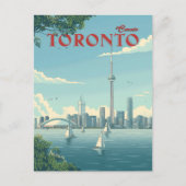 Toronto Skyline vaart weg Briefkaart (Voorkant)