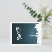 Toronto skyline voor nacht - BRIEFKAART (Staand voorkant)