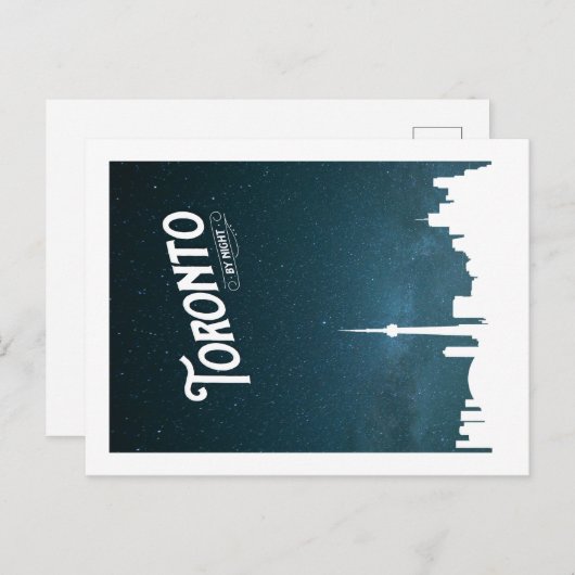 Toronto skyline voor nacht - BRIEFKAART (Voorkant / Achterkant)