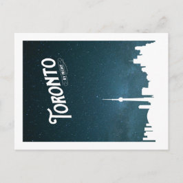 Toronto skyline voor nacht - BRIEFKAART