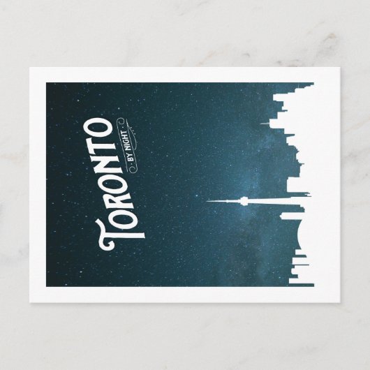 Toronto skyline voor nacht - BRIEFKAART (Voorkant)