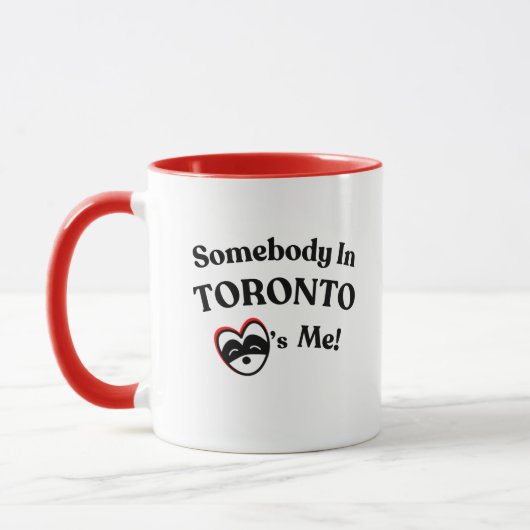 Toronto Souvenir: "Iemand in Toronto houdt van mij Mok (Links)