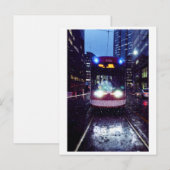 Toronto, Street Car in Heavy Rain Briefkaart (Voorkant / Achterkant)