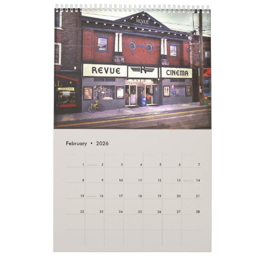 Toronto Streets Scene Landschap Oude Auto's Foto Kalender (Feb 2026)