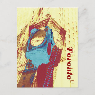 toronto time - old closca by Union station Briefkaart