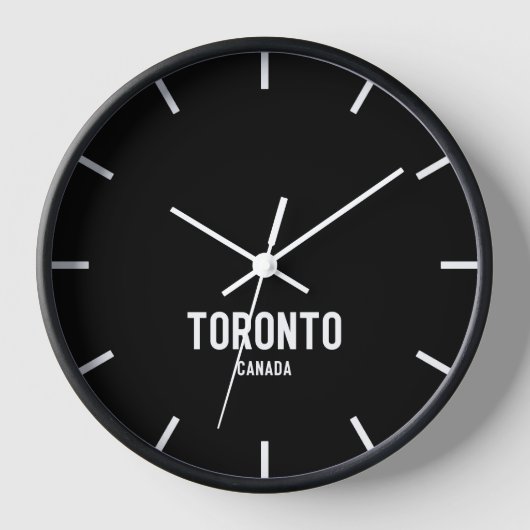 Toronto Time Zone Newsroom Muur Klok (Voorkant)