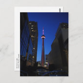 Toronto Tower Night Briefkaart (Voorkant / Achterkant)