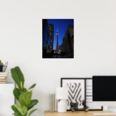 Toronto Tower Night Poster (Thuiskantoor)