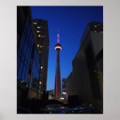 Toronto Tower Night Poster (Voorkant)