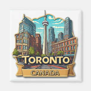 🍁 Toronto Vakantieherinnering Aandenken Magneet