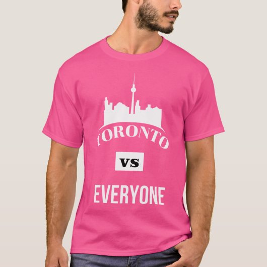 Toronto versus iedereen t-shirt (Voorkant)