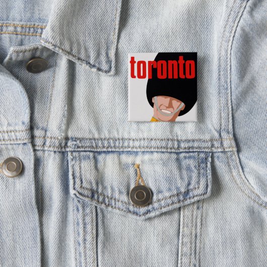 Toronto Vierkante Button 5,1 Cm (In situ)