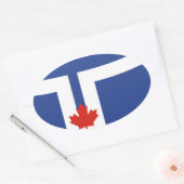 toronto vlag canada ovale sticker (Envelop)