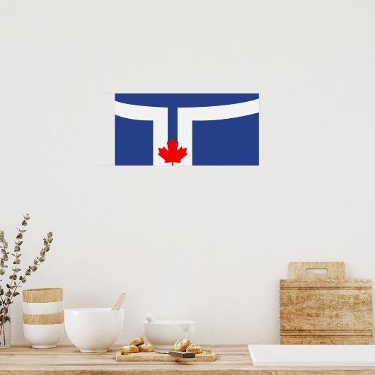 Toronto vlag canada-symbool poster (Keuken)