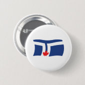 Toronto Vlag Knop Ronde Button 5,7 Cm (Voorkant /achterkant)
