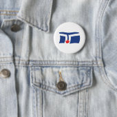 Toronto Vlag Knop Ronde Button 5,7 Cm (In situ)
