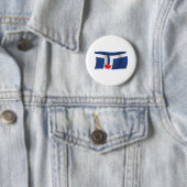 Toronto Vlag Knop Ronde Button 5,7 Cm (In situ)