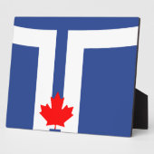 Toronto Vlag Plaquette Fotoplaat (Zijkant)