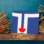 Toronto Vlag Plaquette Fotoplaat (Zijkant)