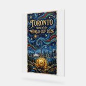 Toronto Voetbal Kunst 2026 Stadionontwerp Acryl Bord (Hoek)