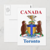 Toronto-wapen Briefkaart (Voorkant / Achterkant)