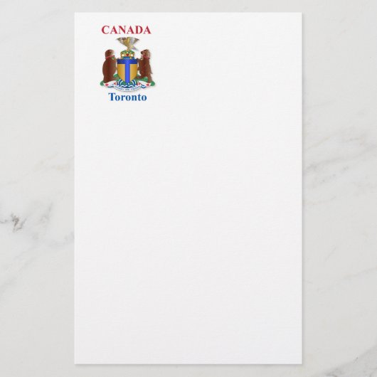 Toronto-wapen Briefpapier (Voorkant)