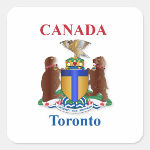 Toronto-wapen Vierkante Sticker