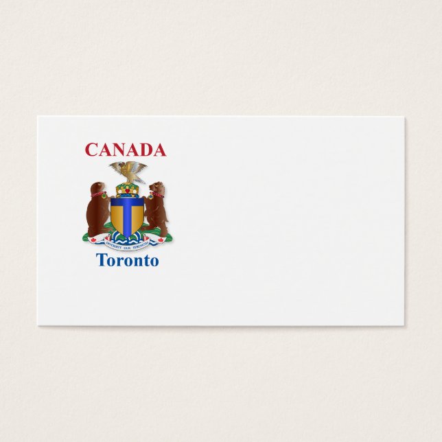 Toronto-wapen Visitekaartje (Voorkant)