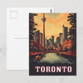 Toronto Waterfront en CN Tower Silhouet Briefkaart (Voorkant / Achterkant)