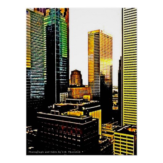 Toronto Wolkenkrabbers Perfect Poster (Voorkant)