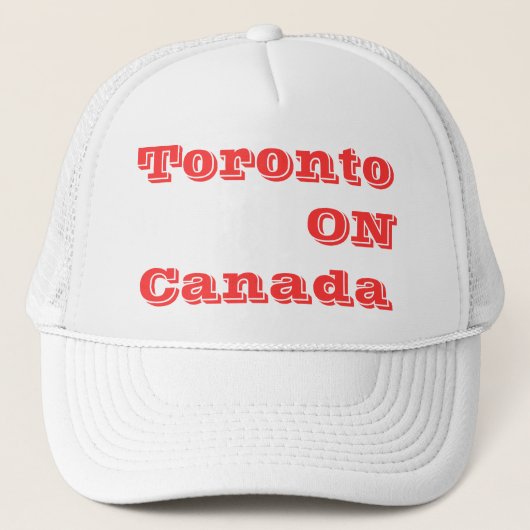 Torontoontario Canada Trucker Pet (Voorkant)