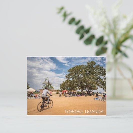 Tororo Uganda Market Travel Briefkaart (Staand voorkant)
