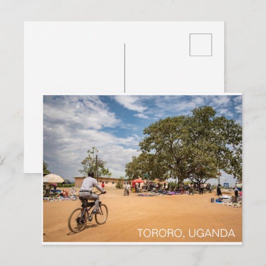 Tororo Uganda Market Travel Briefkaart (Voorkant / Achterkant)
