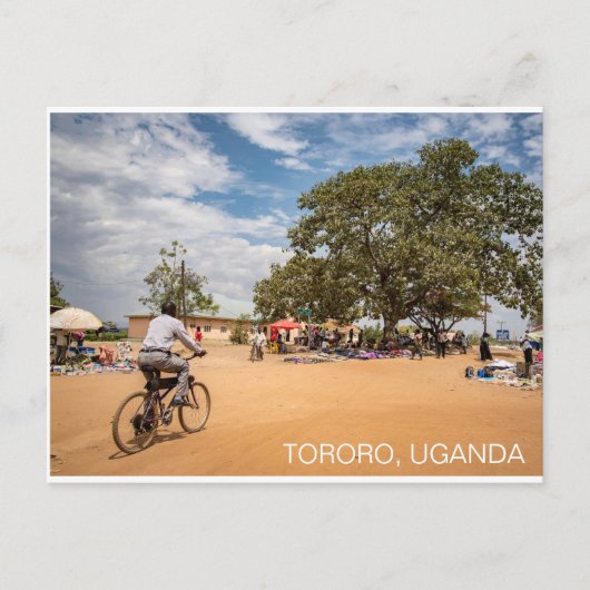 Tororo Uganda Market Travel Briefkaart (Voorkant)