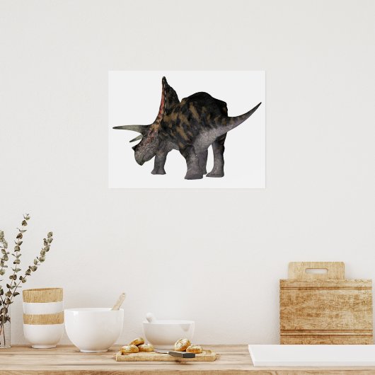Torosaurus Dinosaur Tail Poster (Keuken)