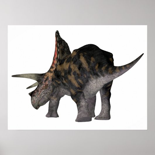 Torosaurus Dinosaur Tail Poster (Voorkant)