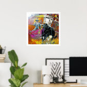 Toroscape09 L, www.bullfightart.com Poster (Thuiskantoor)