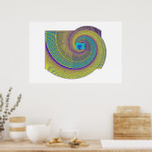 Torpedo Away abstract Poster (Keuken)