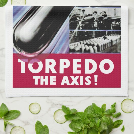 Torpedo de as theedoek (Gevouwen)