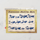 Torpedoed Hospital Ships in WWI Briefkaart (Voorkant / Achterkant)