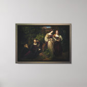 Torquato Tasso en de twee Leonores Canvas Afdruk (Voorkant)