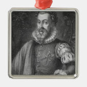 Torquato Tasso Metalen Ornament (Voorkant)