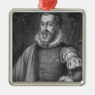 Torquato Tasso Metalen Ornament