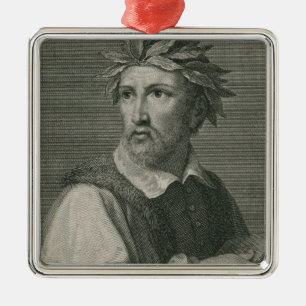 Torquato Tasso uit 'The Gallery of Portraits' Metalen Ornament