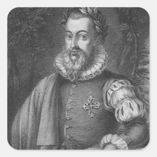 Torquato Tasso Vierkante Sticker