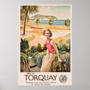 Torquay Devon Engeland Kust Engelse Riviera Poster