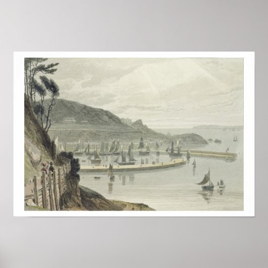 Torquay, Devon, uit deel VIII van 'A Voyage Arou' Poster (Voorkant)