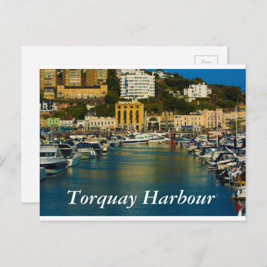 Torquay Harbor briefkaart (Voorkant / Achterkant)